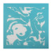 Watersplash, mesh schablon